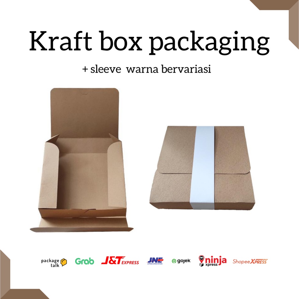 Jual kraft box kotak baju box packing kardus box dus baju box packing