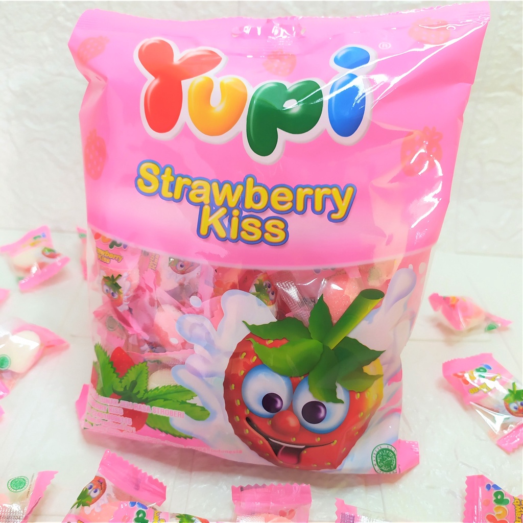 Jual Permen Yupi Love Marshmallow Strawberry Kiss Anak Anak Expired