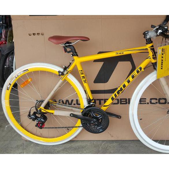 Jual (Hot Promo) Sepeda United Fixie Balap Slick 71 Frame Alloy Modif Stang Balap * | Shopee Indonesia