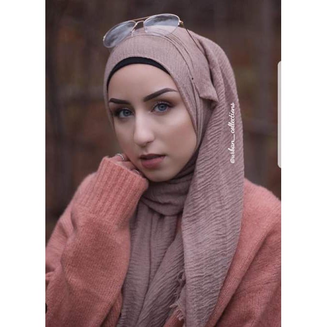 [COD] New premium crinkle hijab arabian shawl / pashmina/hijab import