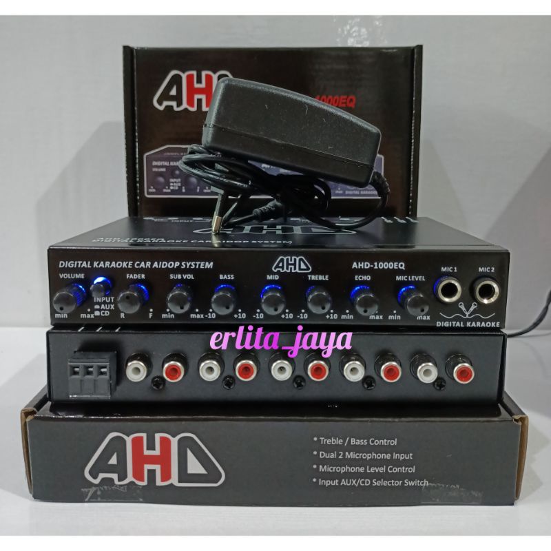 Jual Parametrik Equalizer AHD1000EQ Bonus Adaptor 12 Volt yg sdh