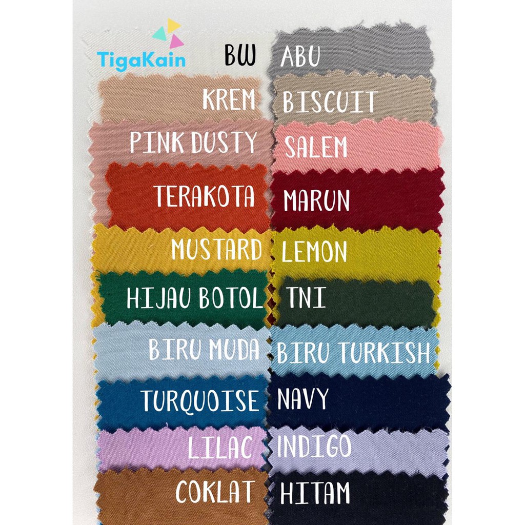 Jual 1 Meter Kain Rayon Twill Bahan Rayon Twil Indonesia