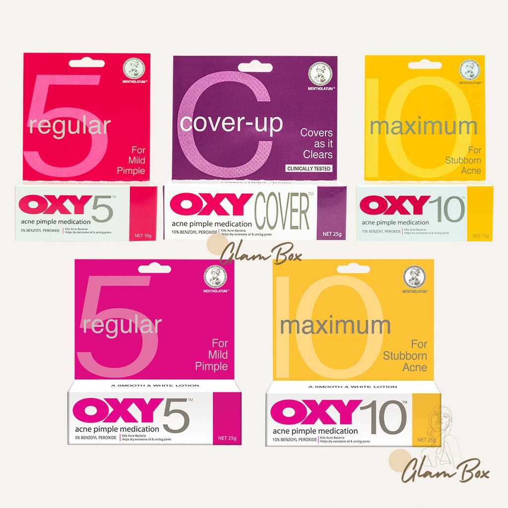 Oxy 5 Oxy 10 Oxy Cover l Oxy5 Oxy10 Acne Pimple Medication Shopee Indonesia
