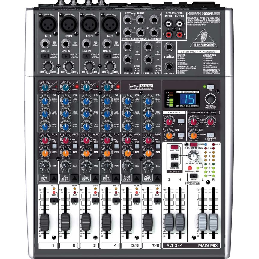 Jual Behringer Xenyx 1204Usb Premium 12-Input 2/2-Bus Mixer | Shopee Indonesia