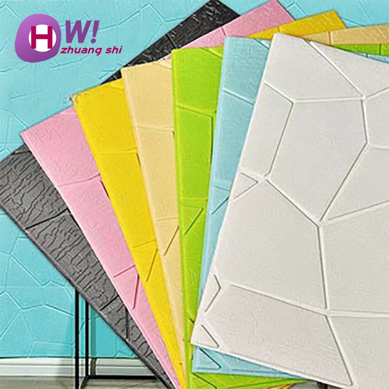 Jual [COD] Wallpaper Foam 3D Sarang Motif Dinding Foam Walpaper Foam