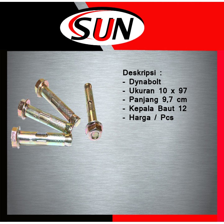 Jual Dynabolt 9.7 Cm ( 10 X 97Mm) Dinabolt 9.7 Cm ( 10 X 97Mm) Shopee