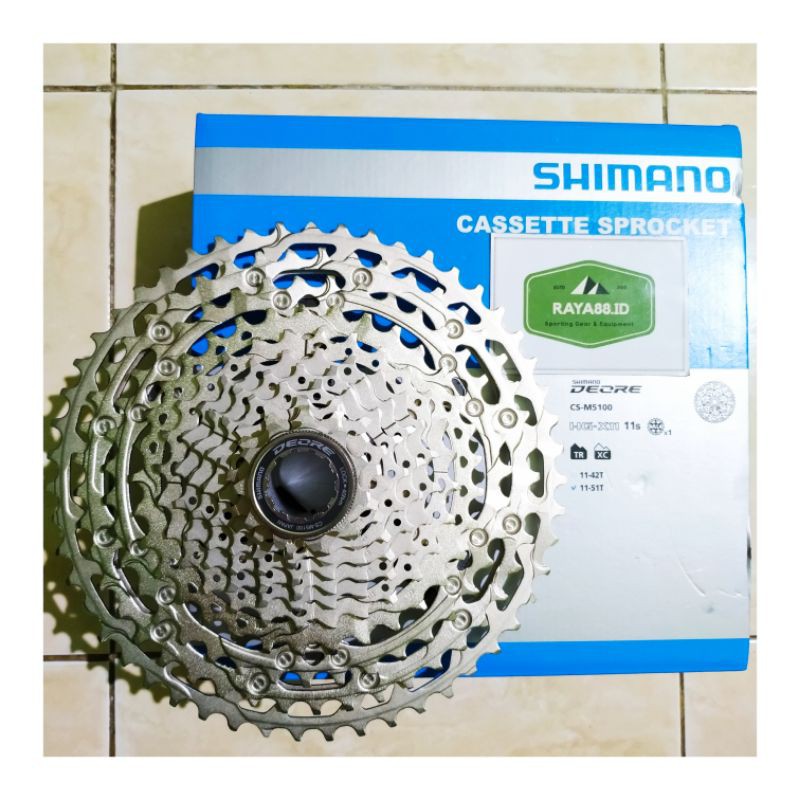Jual Raya88 Sprocket Cassette Shimano Deore M5100 11 Speed 11-51T Ori Japan | Shopee Indonesia