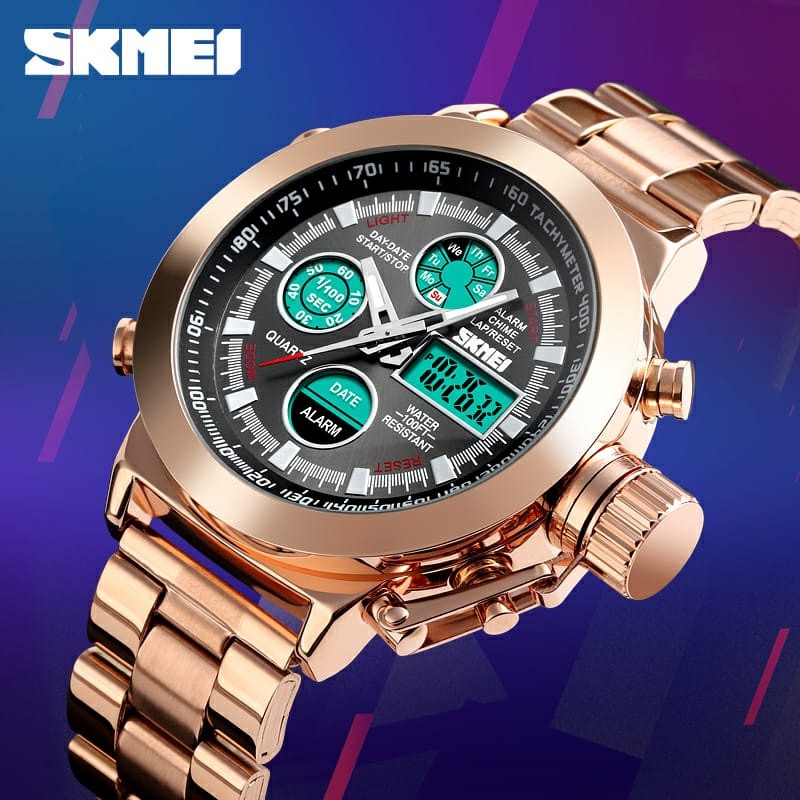 SKMEI Jam Tangan Pria Tangguh Sport Casual Double Time