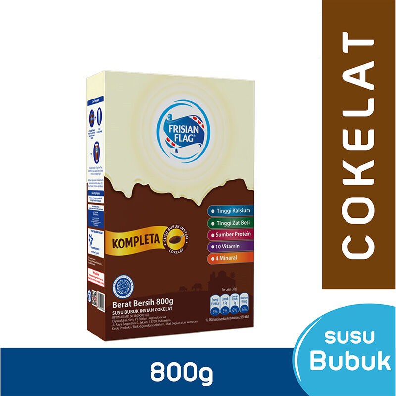 Jual Frisian Flag Kompleta Vanila / Coklat 800Gr (Susu Keluarga ) | Shopee Indonesia