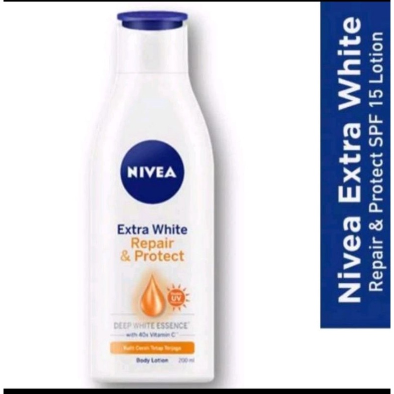 Jual Nivea extra white/hand body lotion uk 200ml Repair & Protect