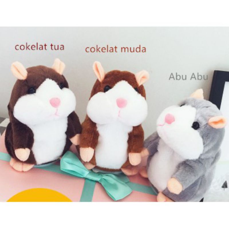 Jual HAMSTER TALKING MAINAN ANAK BONEKA HAMSTER BISA MENIRUKAN SUARA