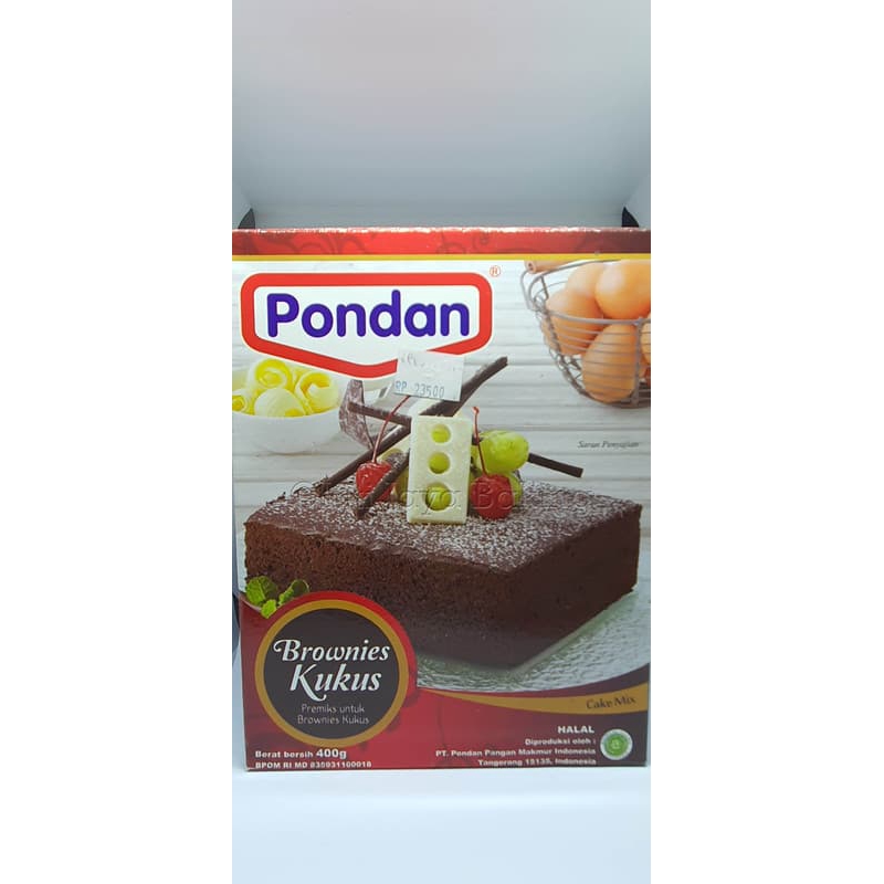 Pondan Brownies Kukus Premix u/ Brownies Kukus 400 gr Shopee Indonesia