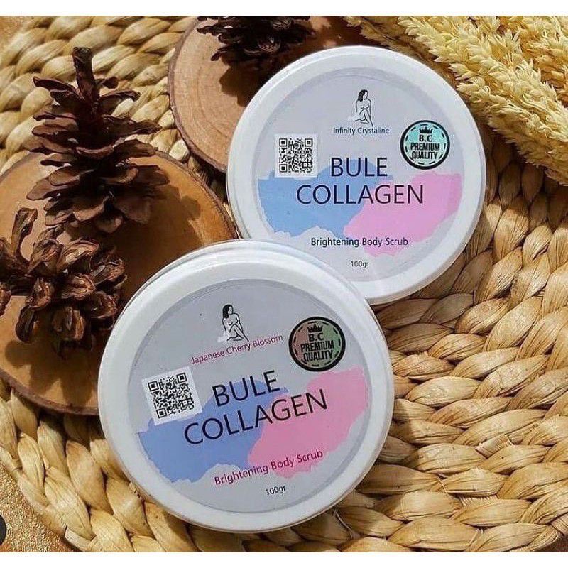 Jual Bule collagen Body Scrub Halal sudah BPOM Brightening Body Scrub