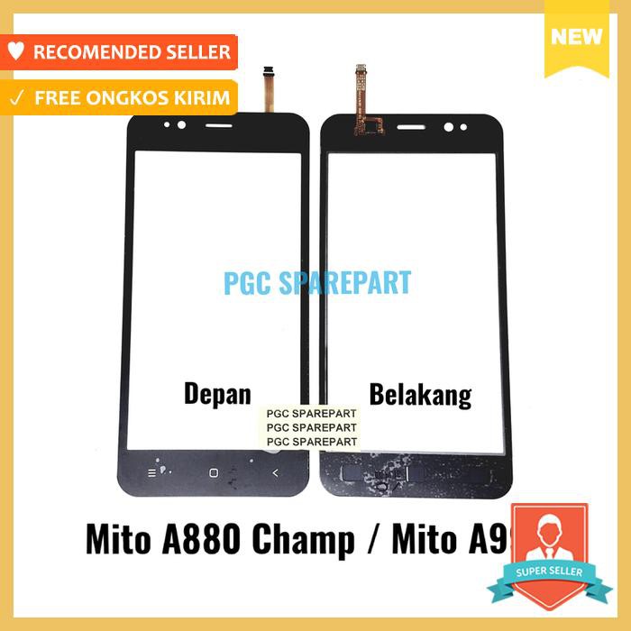 Jual original touchscreen mito a880 champ / mito a990 layar kaca sentuh
