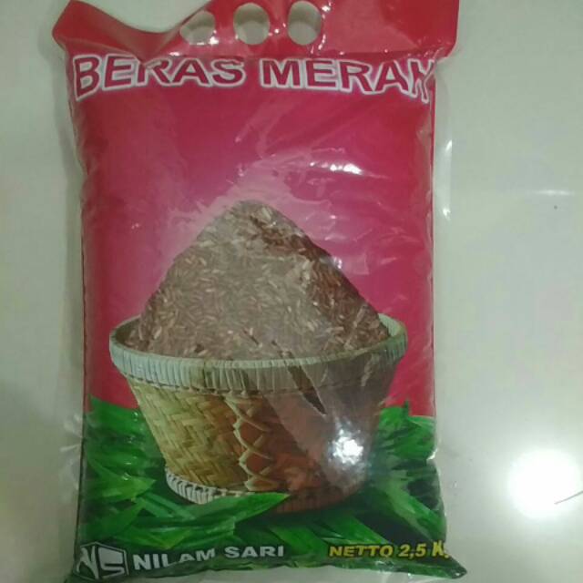 Jual Beras merah nilam sari 2.5 kg Shopee Indonesia