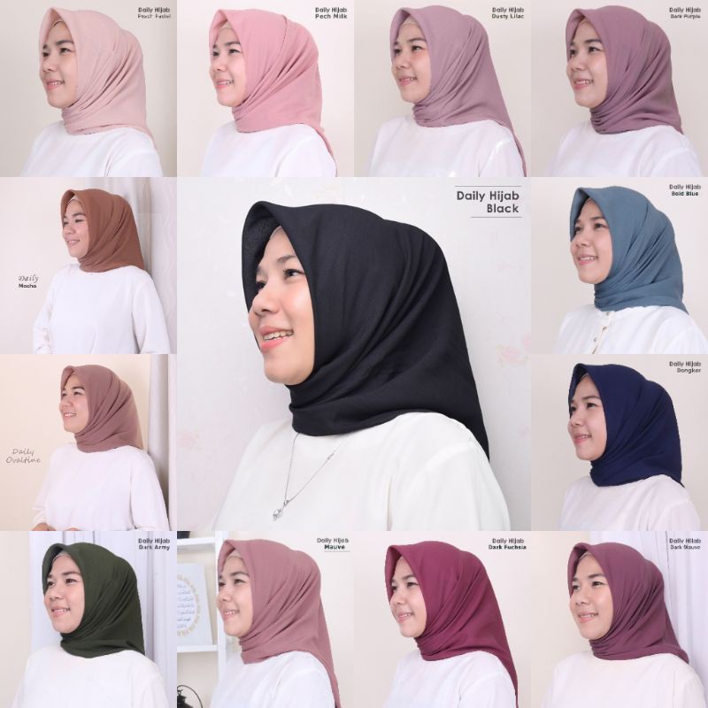 Daily Hijab Square by Hijab Mamah icis Koleksi 1