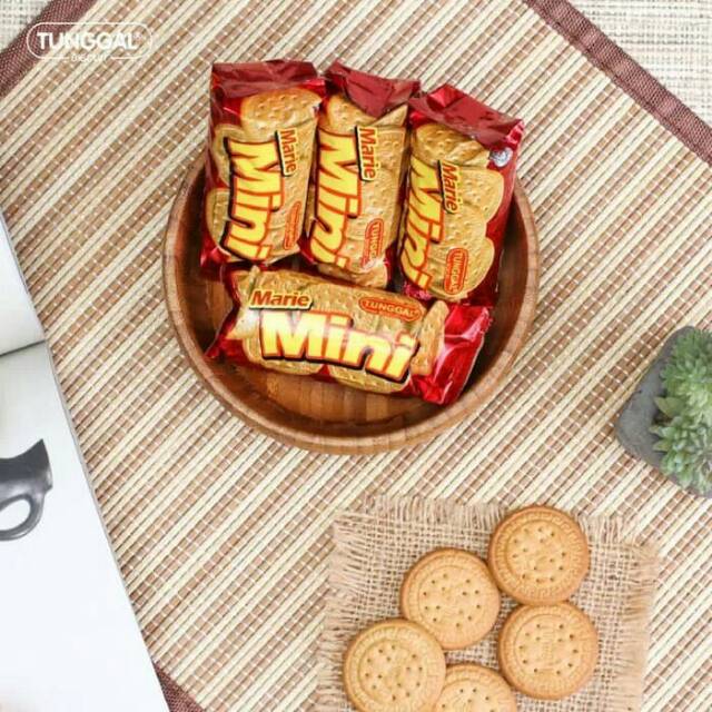 Termurah kue marie mini Tunggal isi 5 bungkus Biskuit Marie Bandung