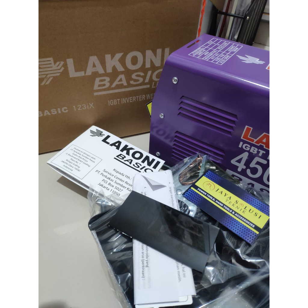 Mesin Las Inverter Lakoni basic 450 watt 123iX Original Murah Shopee Indonesia