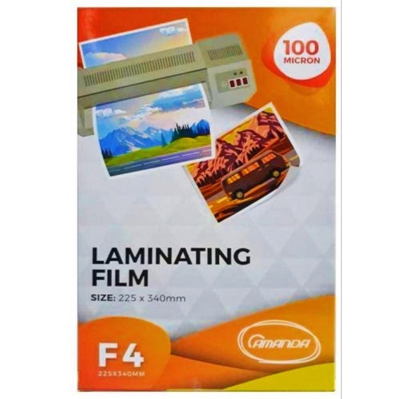 Jual LAMINATING AMANDA A4 ISI 100 LEMBAR / PLASTIK LAMINATING A4