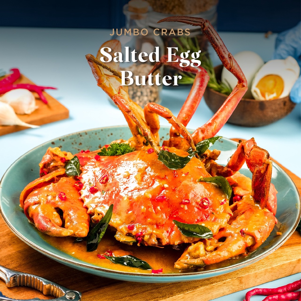 Jual Crab & Butter Salted Egg Butter Jumbo King Crab (Kepiting Jumbo Telur Asin Mentega