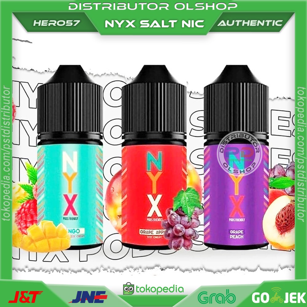 Jual NYX SALT NIC LIQUID POD BY HERO57 PODS SALTNIC Shopee Indonesia