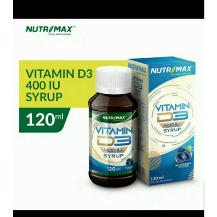Jual Nutrimax Vitamin D3 400 IU Syrup 120ML Shopee Indonesia