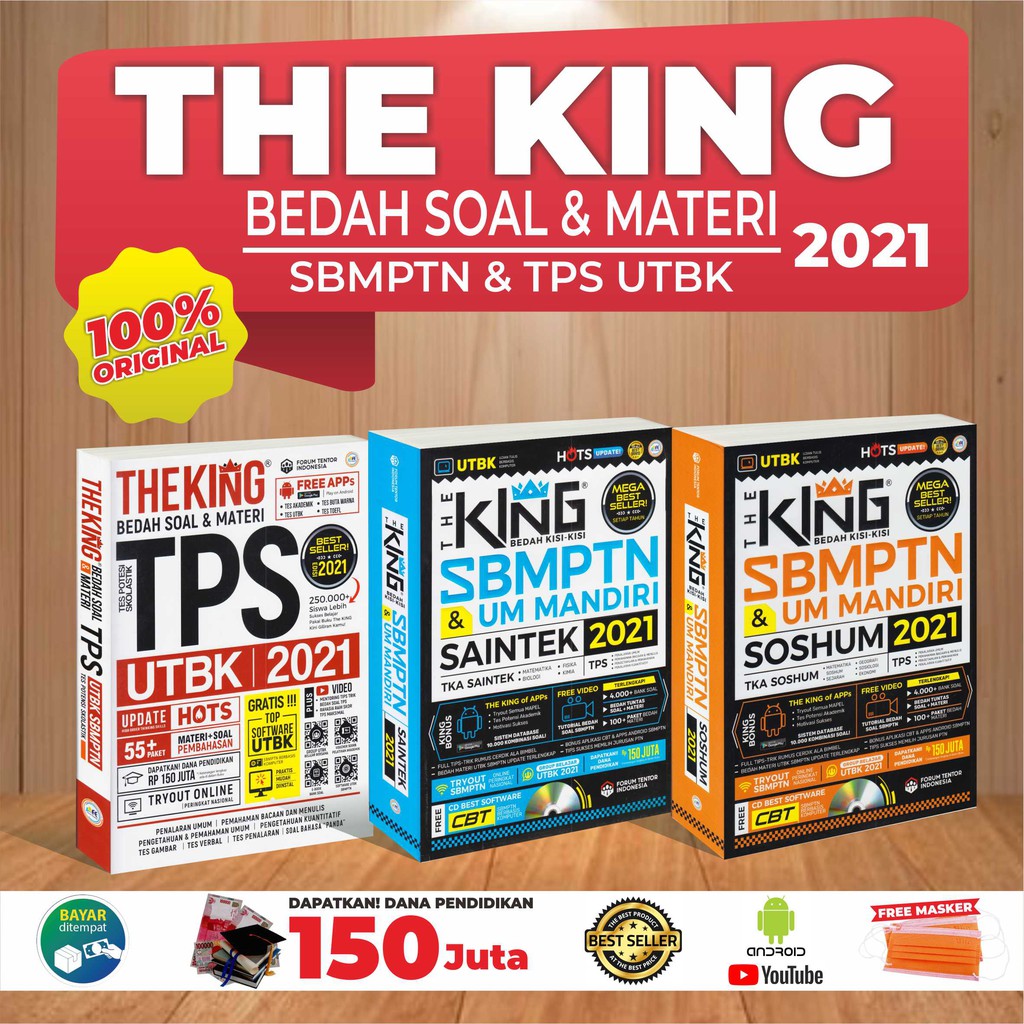 BUKU SBMPTN UTBK 2021 THE KING BEDAH KISIKISI SBMPTN & UM