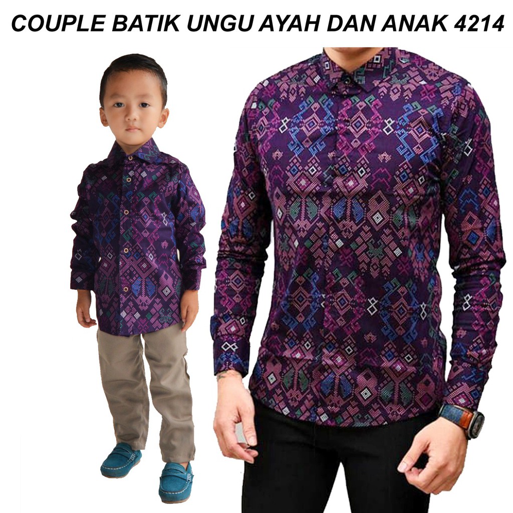JNJKIDSTORE BATIK COUPLE AYAH DAN ANAK PREMIUM Shopee Indonesia
