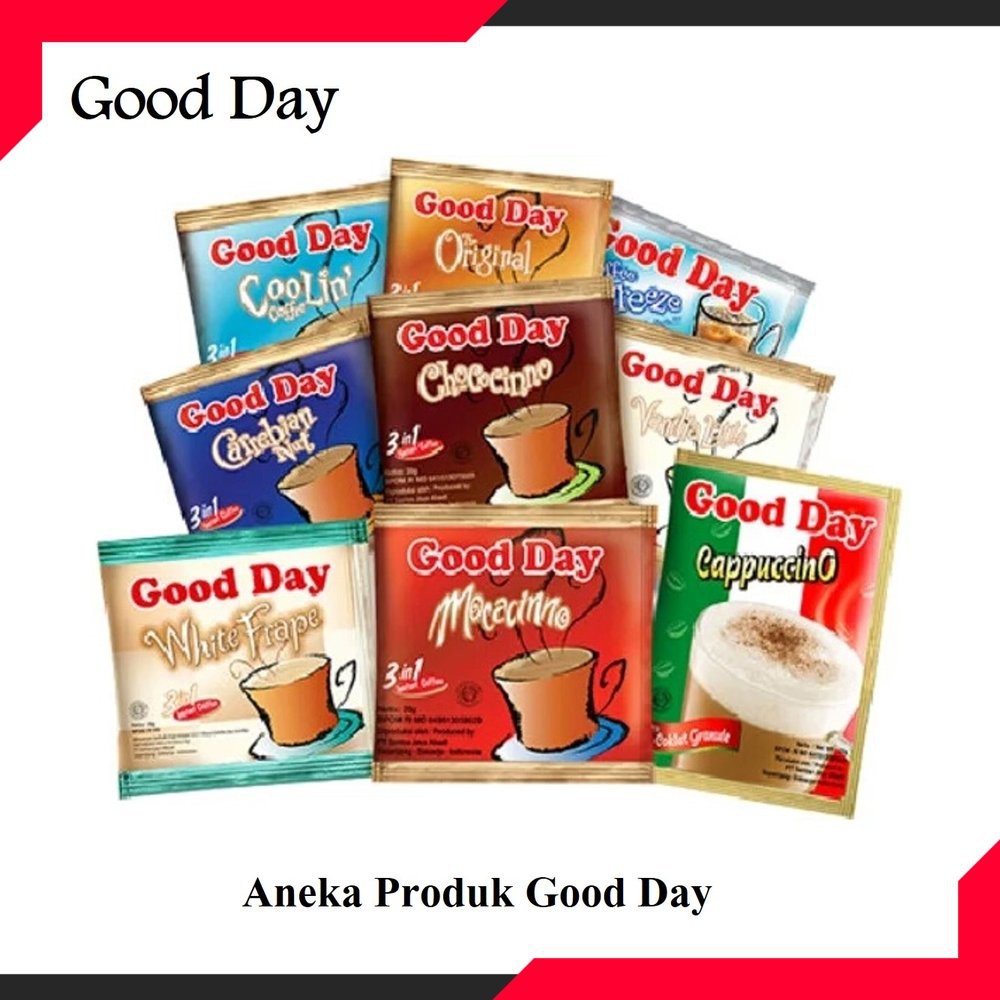 Jual Kopi Good Day Mocacinno minuman sachet 3in1 instant coffee 20g ISI 6PC murah Indonesia