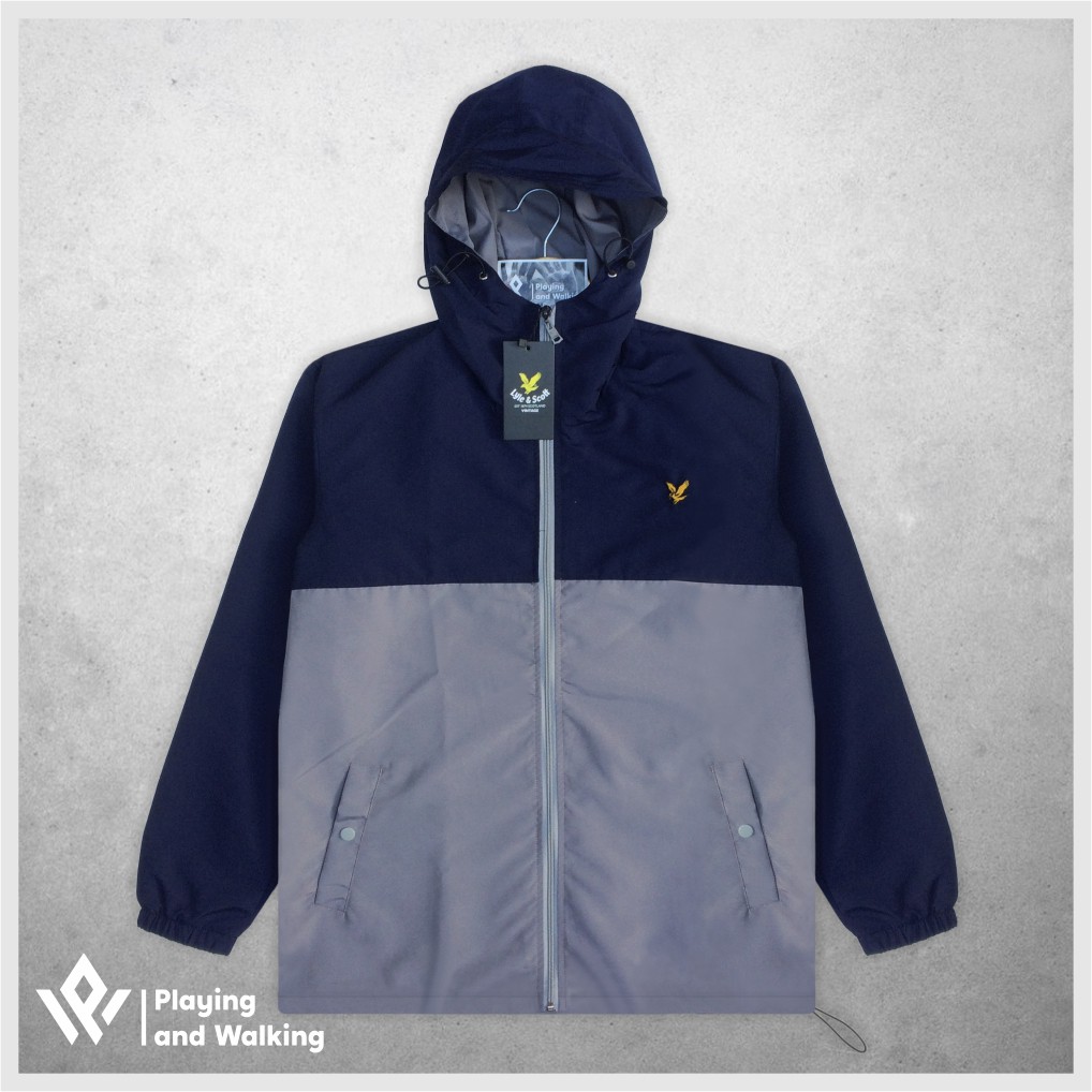 Jual Zip Through Jacket Casual Lyle & Scott Colour Block | Shopee Indonesia