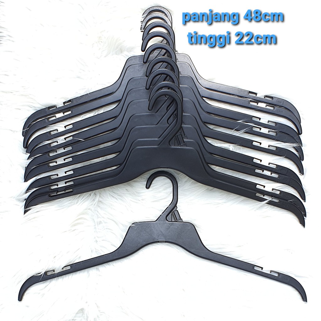Jual 10 PCS HANGER BAJU / KEMEJA / BLOUSE Indonesia