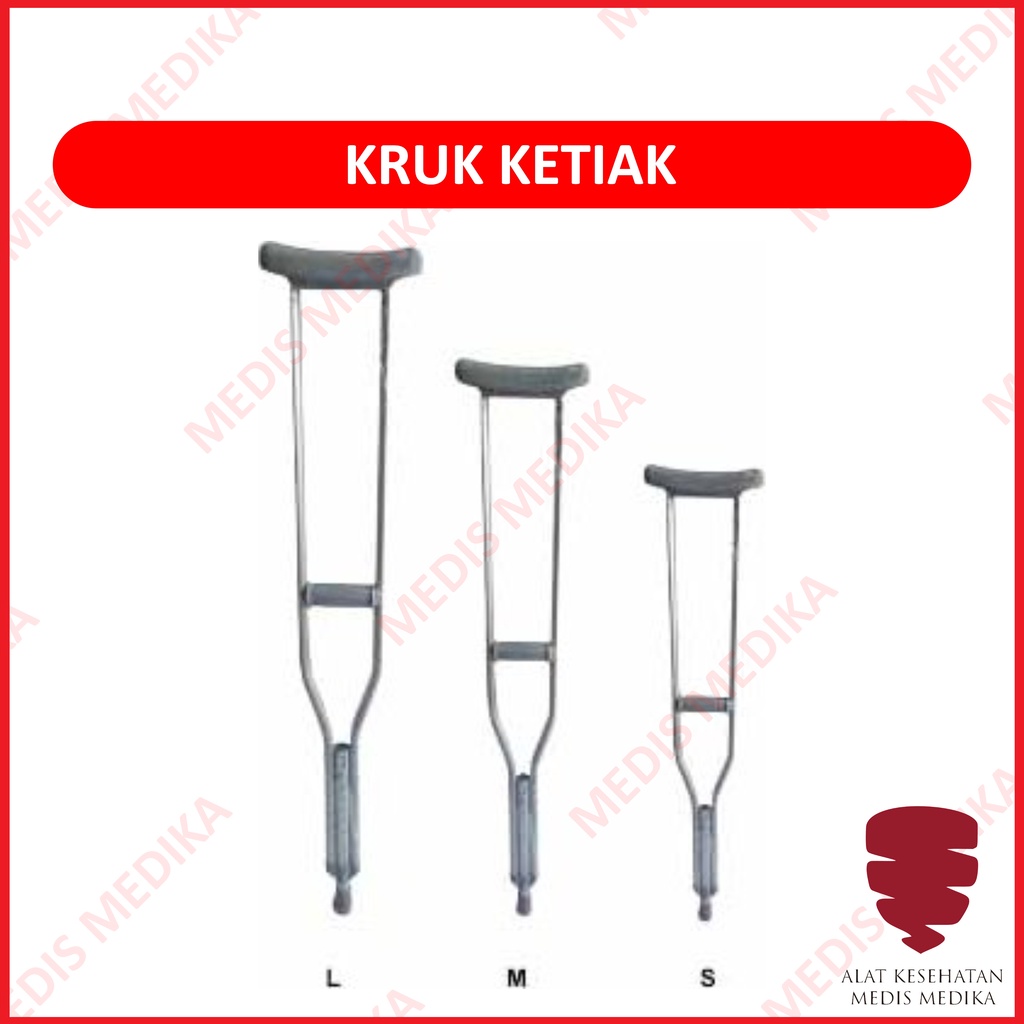 smal kruka Jual Crutch Kruk Tongkat Ketiak Size S M L Alat Bantu Jalan Sepasang Small Medium Large Indonesia|Shopee Indonesia