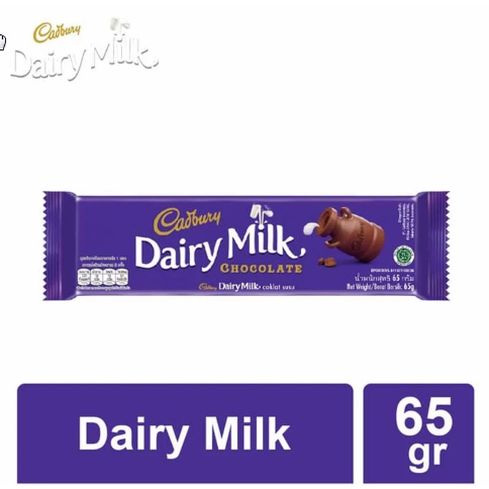 Jual Coklat Cadbury Dairy Milk Chocolate 65 Gram | Shopee Indonesia