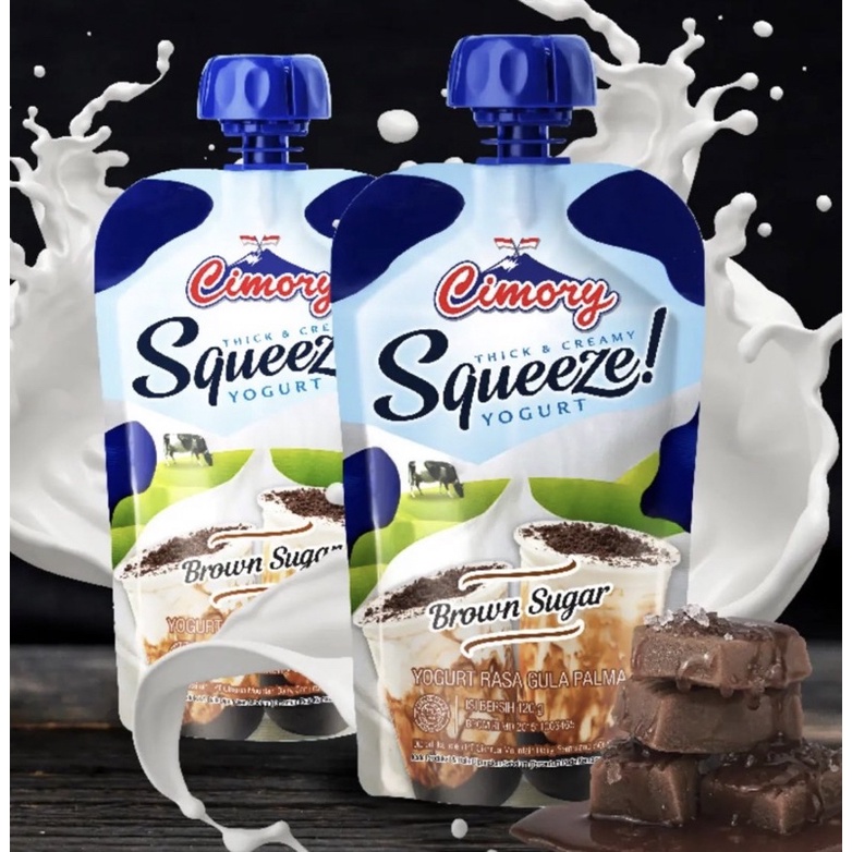 Jual Cimory Squeeze Yogurt Brown Sugar Mango Sticky Rice Purple Taro Banana Black Sticky Rice, Varian Lengkap!! | Shopee Indonesia