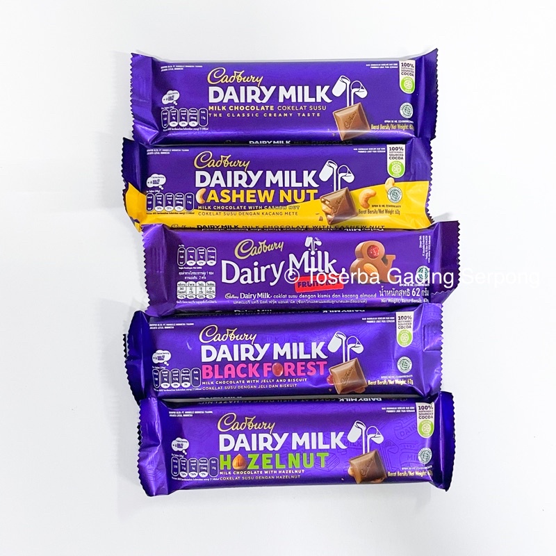 Jual Cadbury Coklat Dairy Milk 62gr Shopee Indonesia