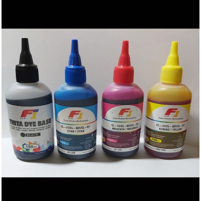 Jual Tinta F1 Refill Cartridge Canon 100 ml (paket); Refill Cartridge