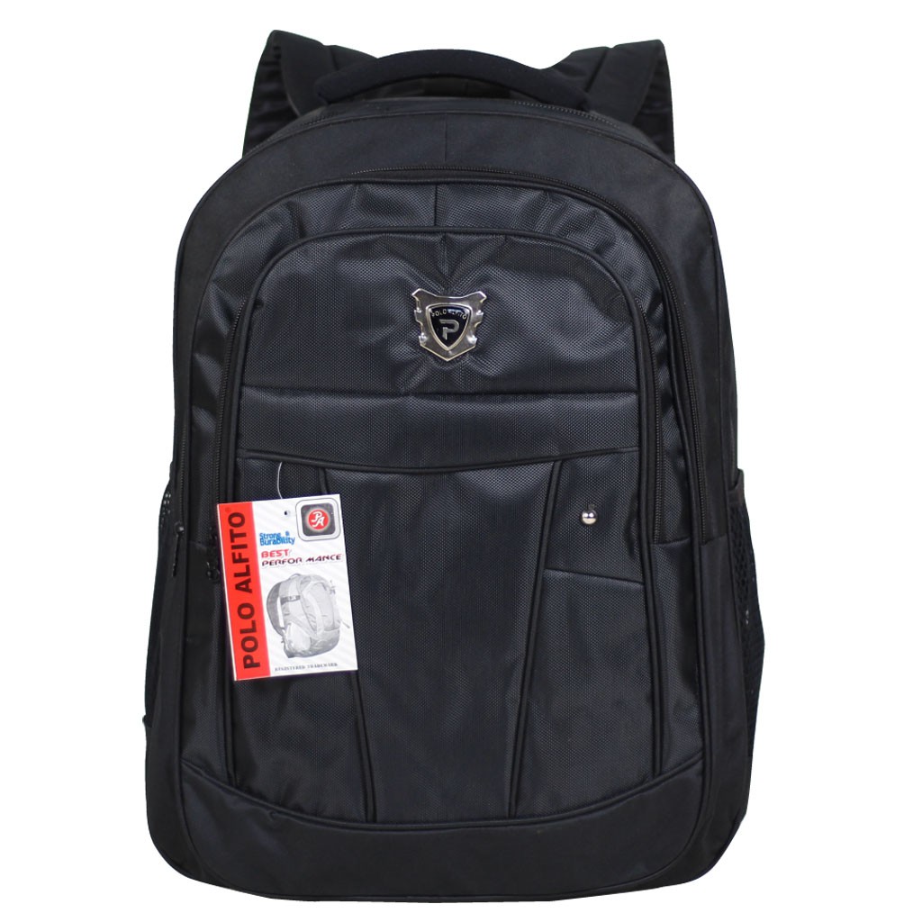 Notebook for school work economy class Alfito Polo Black Plain Plain