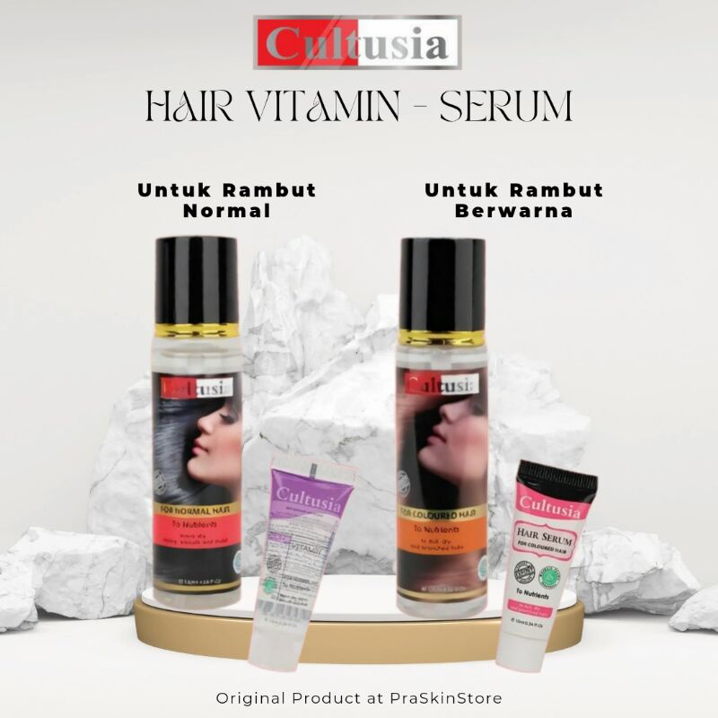 Jual [BISA COD] CULTUSIA HAIR VITAMIN FOR NORMAL HAIR AND HAIR SERUM