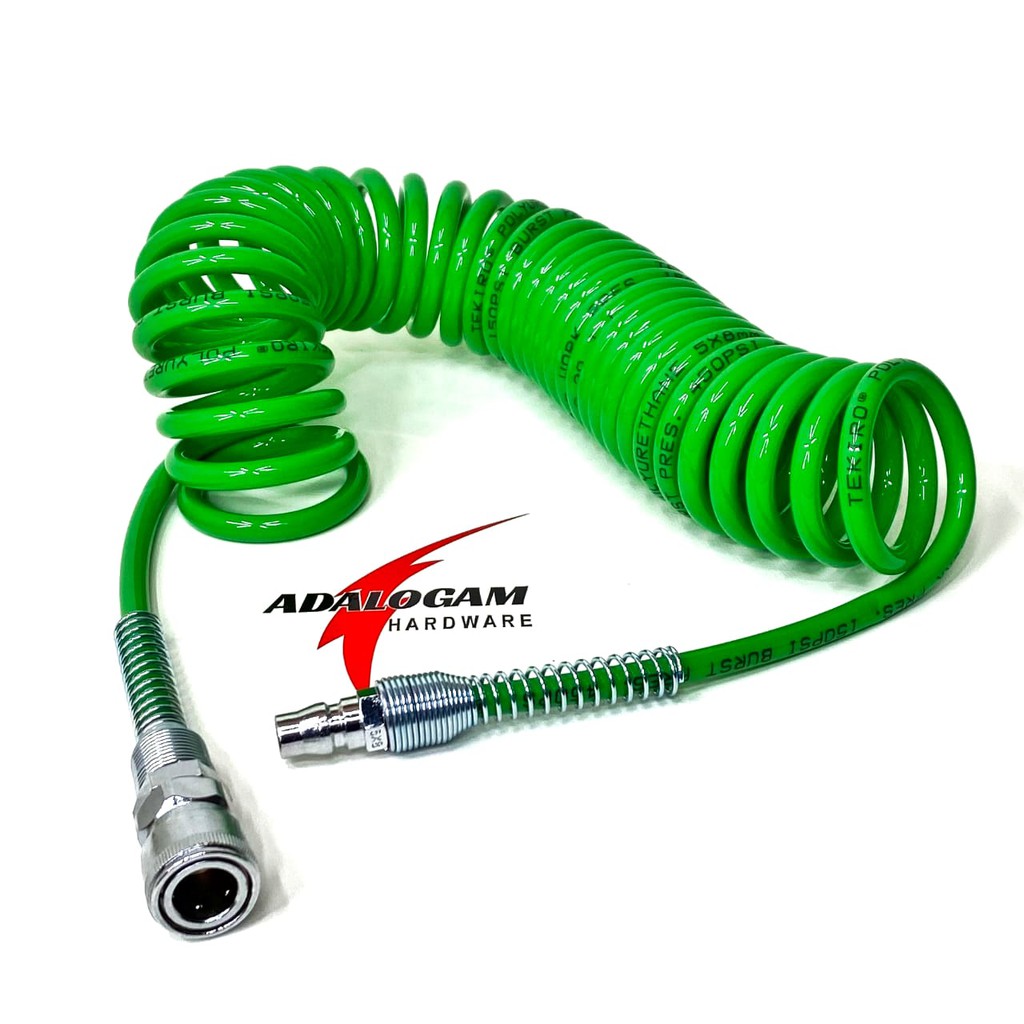 Jual TEKIRO Recoil Hose 6 Meter Selang Angin Kompresor Spiral