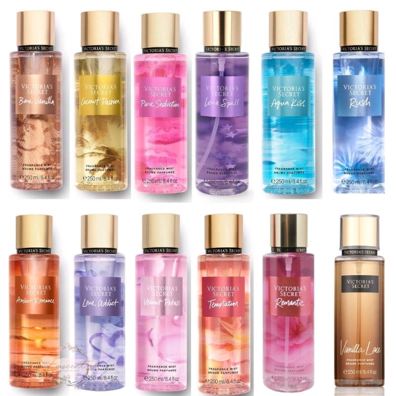 Jual Parfum Body Mist Victoria Secret 13 Varian Lengkap Botol 250ml