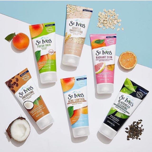 Jual ST IVES Fresh Skin Apricot Scrub / St Ives Oatmeal Face Scrub