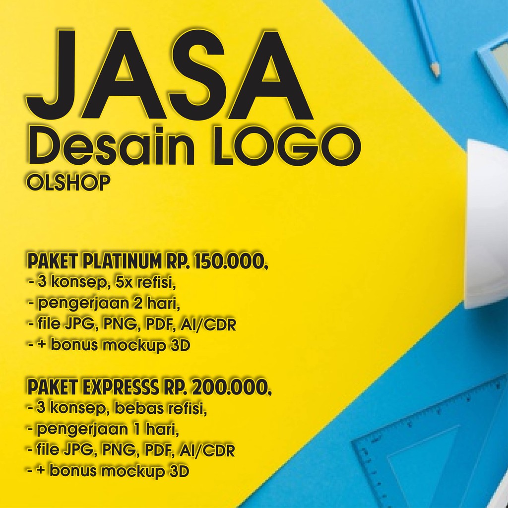 Jual jasa desain logo kekinian Indonesia