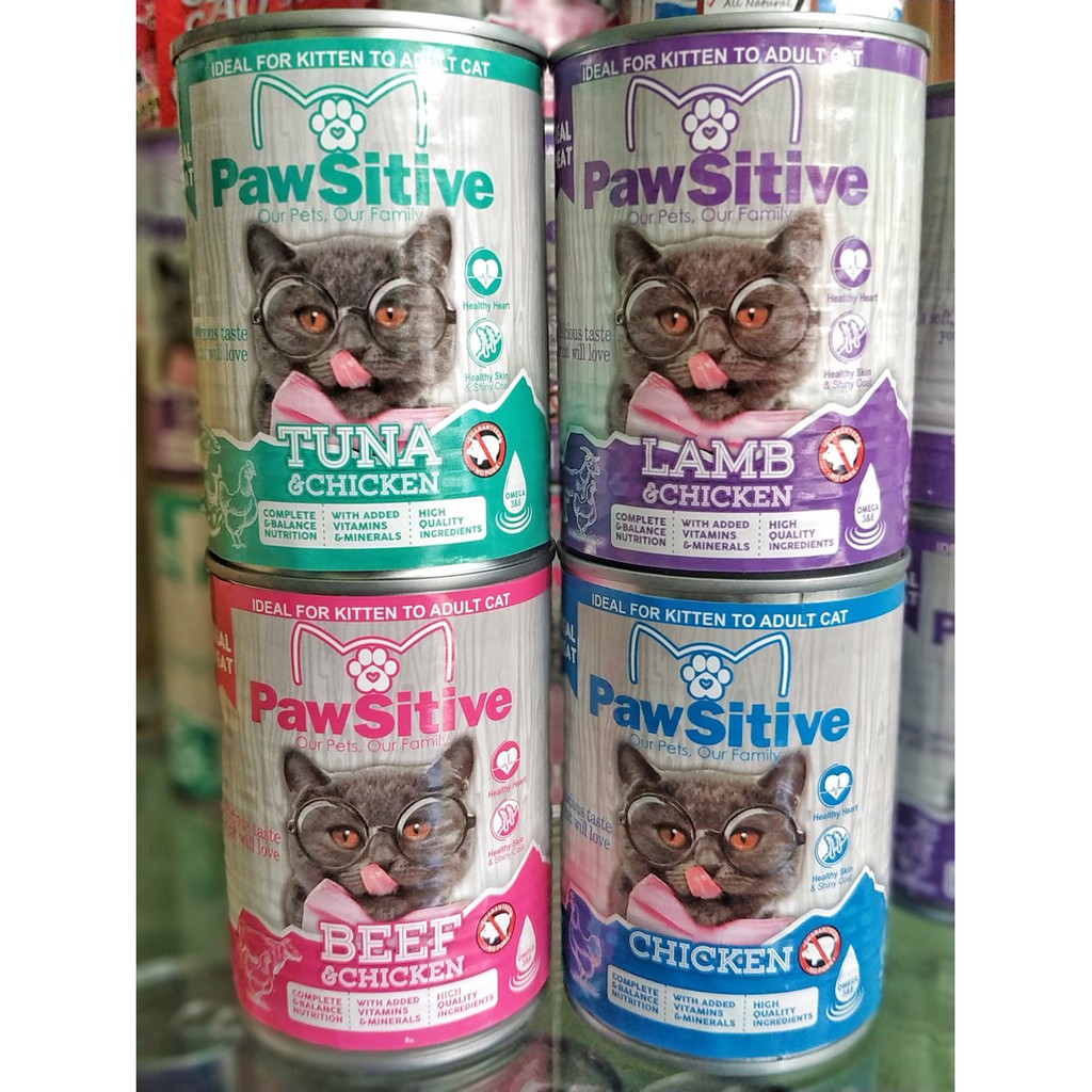 Pawsitive Kaleng Makanan Kucing Wetfood Untuk Kitten dan Adult Shopee