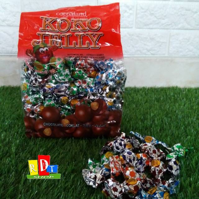 Jual Koko Jelly 750 Gr Malaysia Permen Coklat Isi Kacang Cocoaland Chocolate Peanut Koko Jelly | Shopee Indonesia