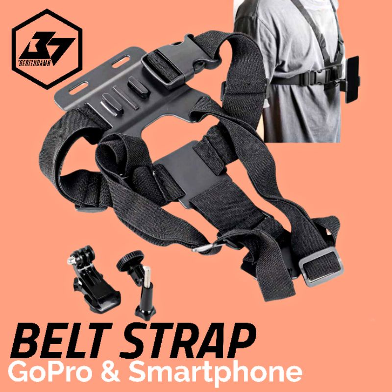 Jual CHEST BELT STRAP Body Hp GoPro Smartphone Dudukan holder Dada