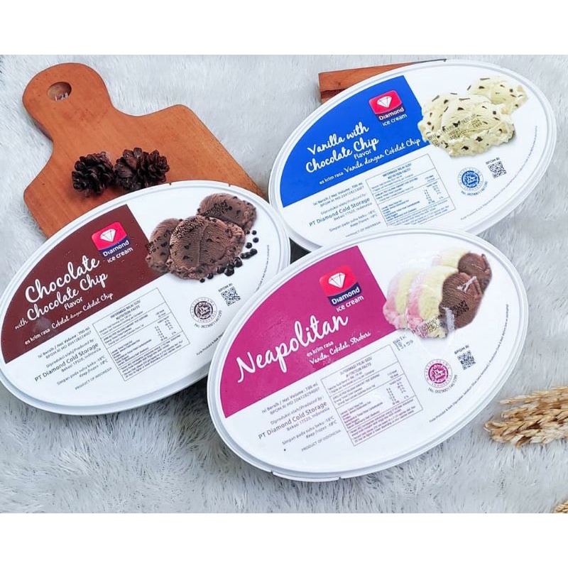 Jual Diamond Ice Cream 700ml Shopee Indonesia