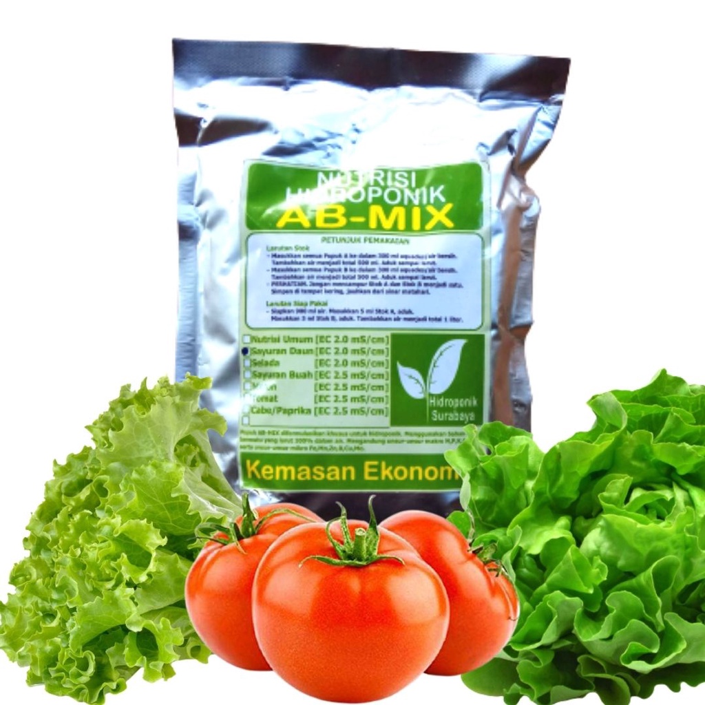 Jual Pupuk AB Mix Nutrisi Hidroponik Sayuran Daun dan Sayuran Buah