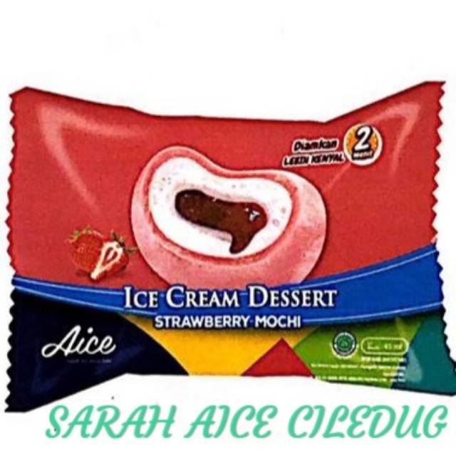 Es Krim Aice Mochi Strawberry trendskita