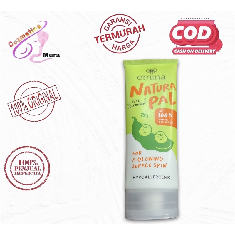 Jual [ 100 gr natural pal ] BARU! Emina Natura Pal Gel Cleanser 100ml
