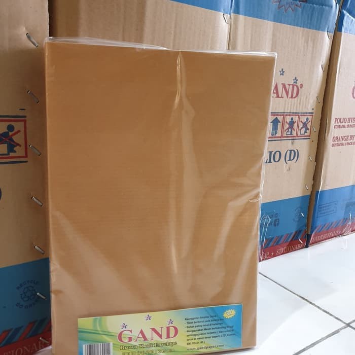 Jual Amplop Coklat F4 Folio ( 240 Mm X 340 Mm ) Isi 100 Lembar | Shopee Indonesia
